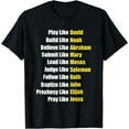 thumbnail image 1 of Heroes Of The Bible Faith Popular Biblical Characters T-Shirt, 1 of 4