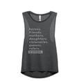 thumbnail image 1 of Heroes Visionaries Women's Fashion Sleeveless Muscle Workout Yoga Tank Top Charcoal Grey Medium, 1 of 3