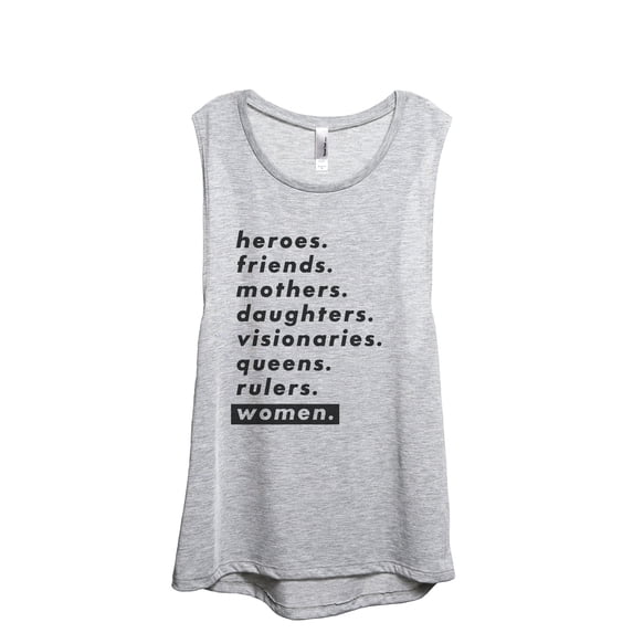 Heroes Visionaries Women's Fashion Sleeveless Muscle Workout Yoga Tank Top Sport Grey Medium