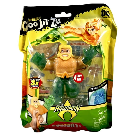 Heroes of Goo Jit Zu DC Comics S2 Classic Aquaman Squishy Goo Action Figure NEW
