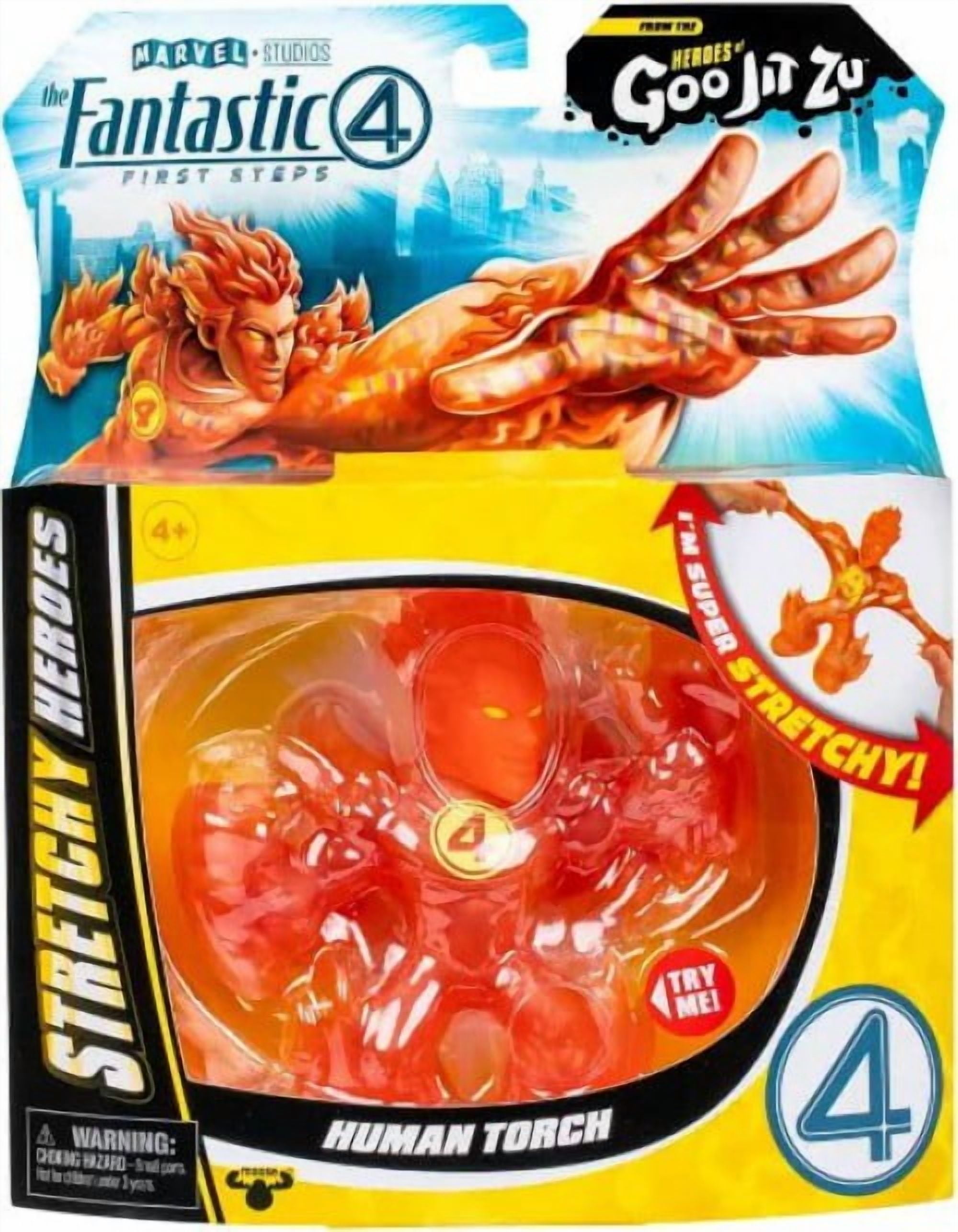 Heroes of Goo Jit Zu Fantastic Four Human Torch Action Figure