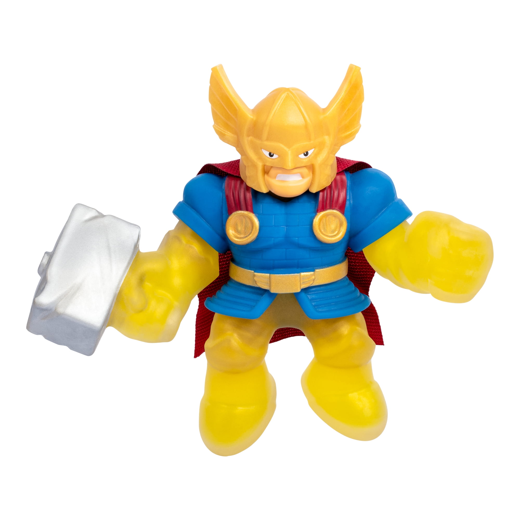 Heroes of Goo Jit Zu Goo Shifters Marvel -Battle Attack Thor Stretchy Hero, 4.2" Toy Figure, Ages 4+