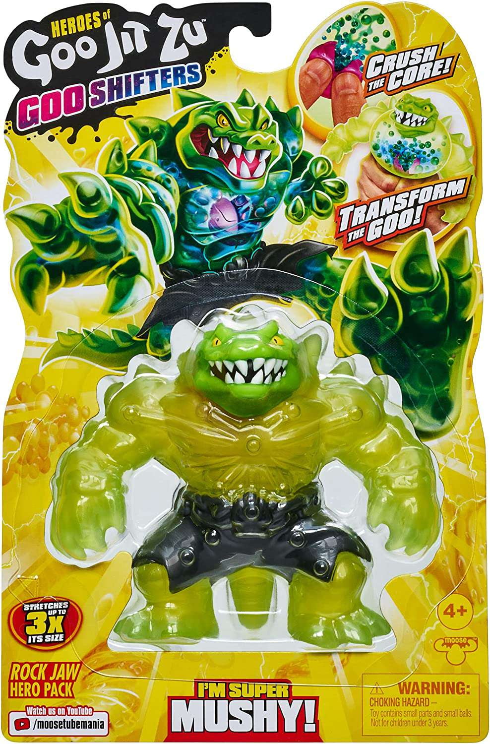 Brand New Sticky Jitsu Heroes of Goo Jit Zu Goo Shifters Rock Jaw