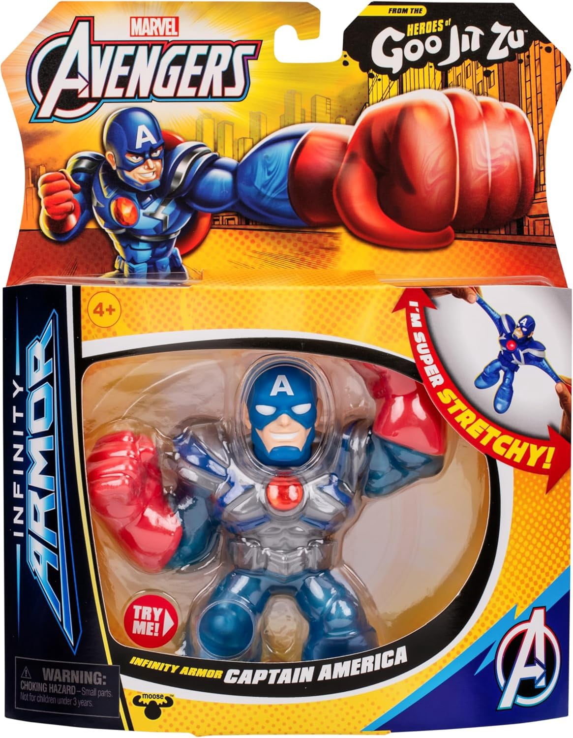 Heroes of Goo Jit Zu Infinity Armor Captain America Action Figure