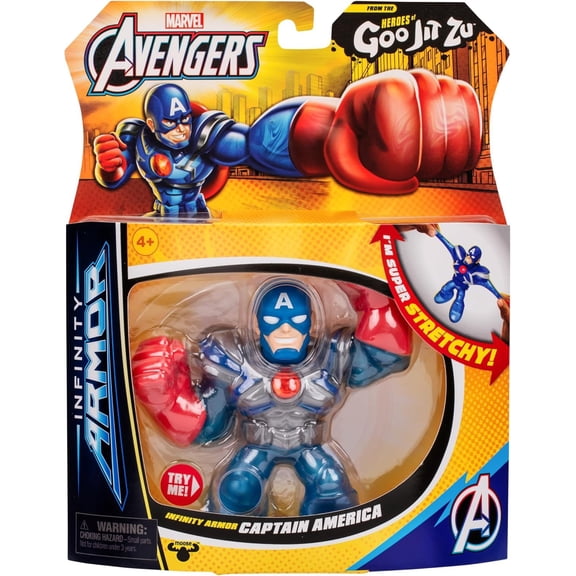 Heroes of Goo Jit Zu Infinity Armor Captain America Action Figure