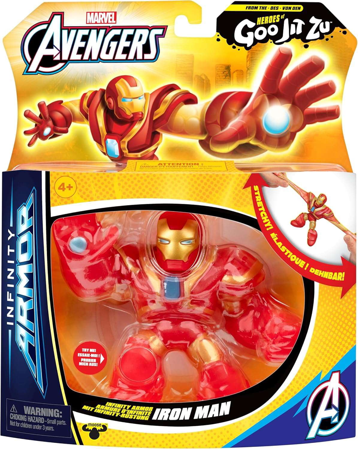 Heroes of Goo Jit Zu Infinity Armor Iron Man Action Figure