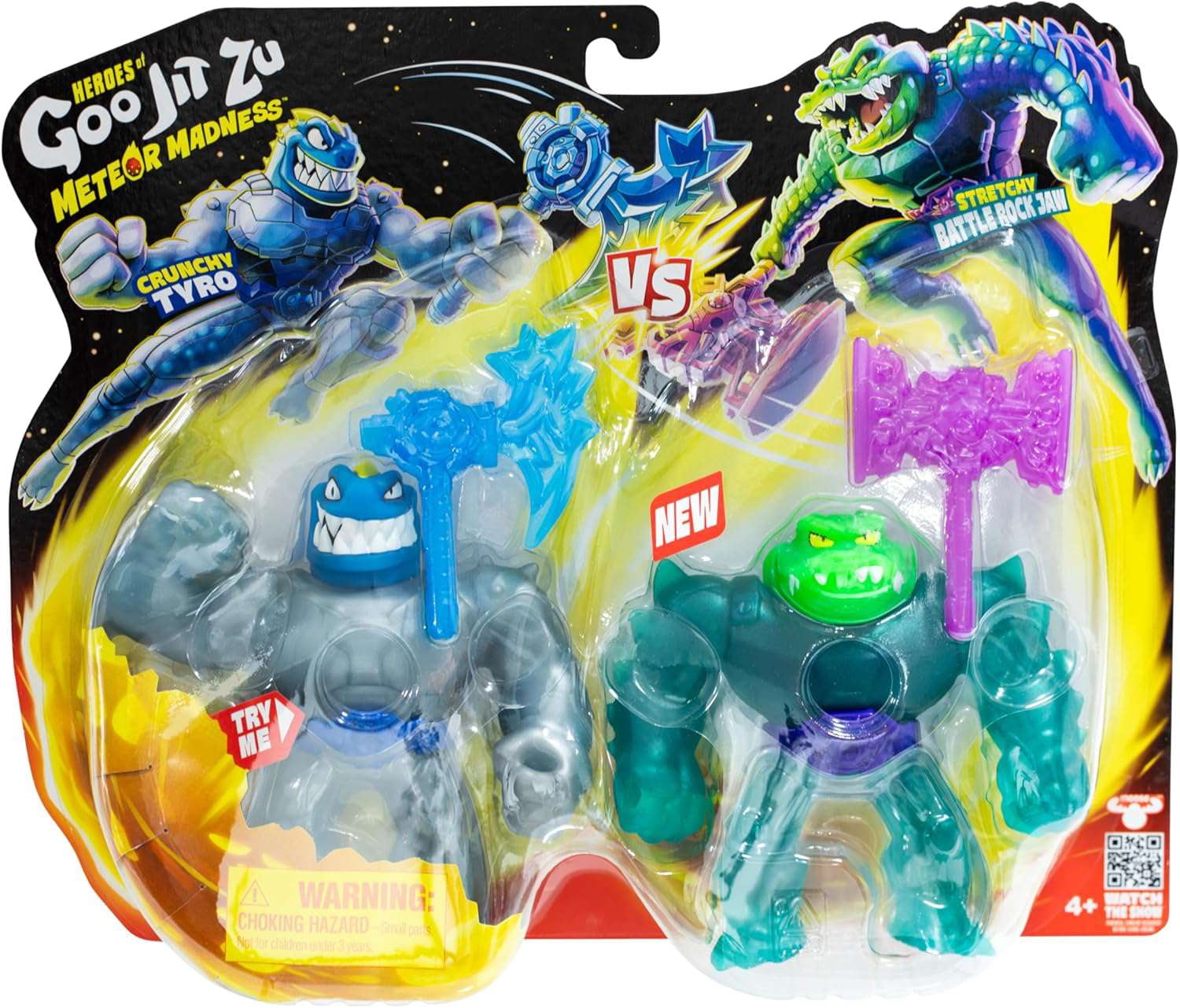 Heroes of Goo Jit Zu Meteor Madness Crunchy Tyro & Stretchy Battle
