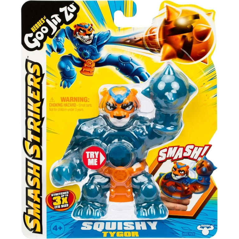 Heroes of Goo Jit Zu Smash Strikers Squishy Tygor Action Figure