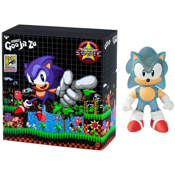 Heroes of Goo Jit Zu Sonic the Hedgehog Metallic Squish Sonic Action Figure