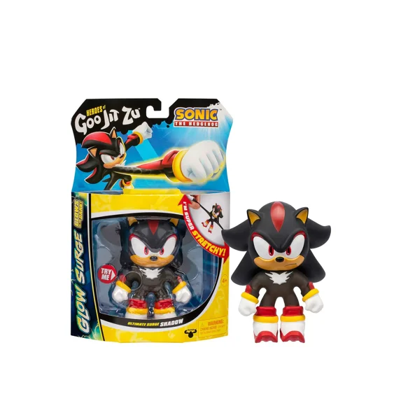 Heroes of Goo Jit Zu Speed Surge Shadow Sonic the Hedgehog Action Figure, Glow-in-the-Dark Powers