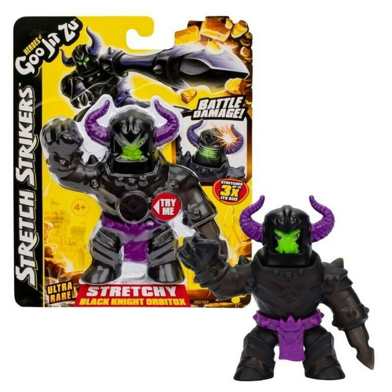 Heroes of Goo Jit Zu Stretch Strikers Action Figure, Black Knight