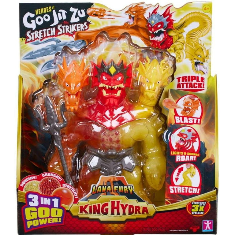 Heroes of Goo Jit Zu Lava Fury King Hydra Action Figure [Triple