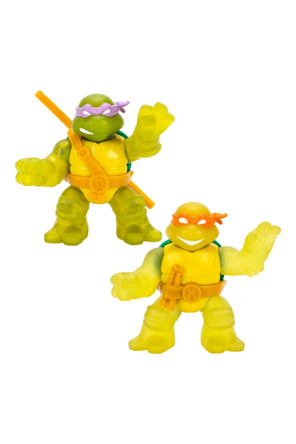 Teenage Mutant Ninja Turtles Power Team Donatello and Michelangelo 2 Pk Ages 4+