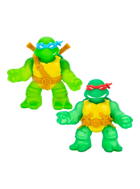 Heroes of Goo Jit Zu Teenage Mutant Ninja Turtles Power Team Leonardo and Raphael 2-Pack, Ages 4+