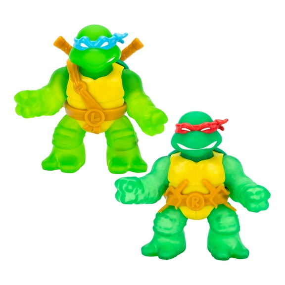 Heroes of Goo Jit Zu Teenage Mutant Ninja Turtles Power Team Leonardo and Raphael 2-Pack, Ages 4+