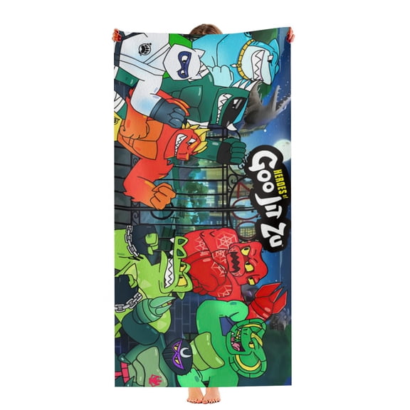 Heroes of the Goo Jit Zu Beach Towel Gift for Girls Boys Teenager Women Men 30"x60" Quick Drying Pool Towel