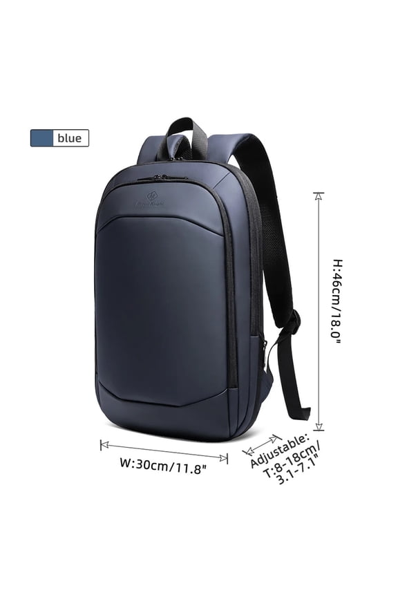 Heroic Knight Expandable Travel Backpack Slim Business Men 15.6" Laptop Bag Lightweight Simple Waterproof Office College Daypack