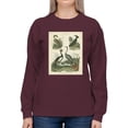 thumbnail image 1 of Heron And Crane Ii Sweatshirt Women -Sydenham Edwards Designs, Female 4X-Large, 1 of 4