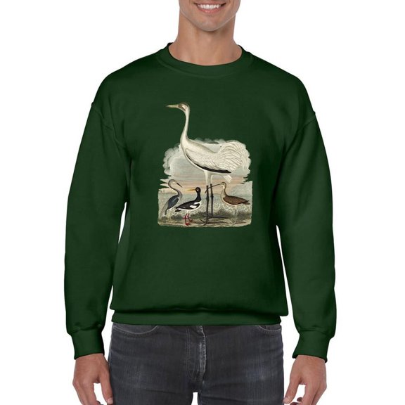Heron Family Iii Sweatshirt Men -Alexander Wilson Designs, Male 4X-Large