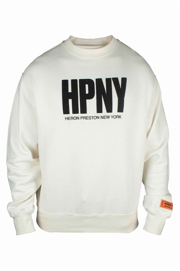Crew Neck Cotton Sweatshirt With Bold Logo (Men's)