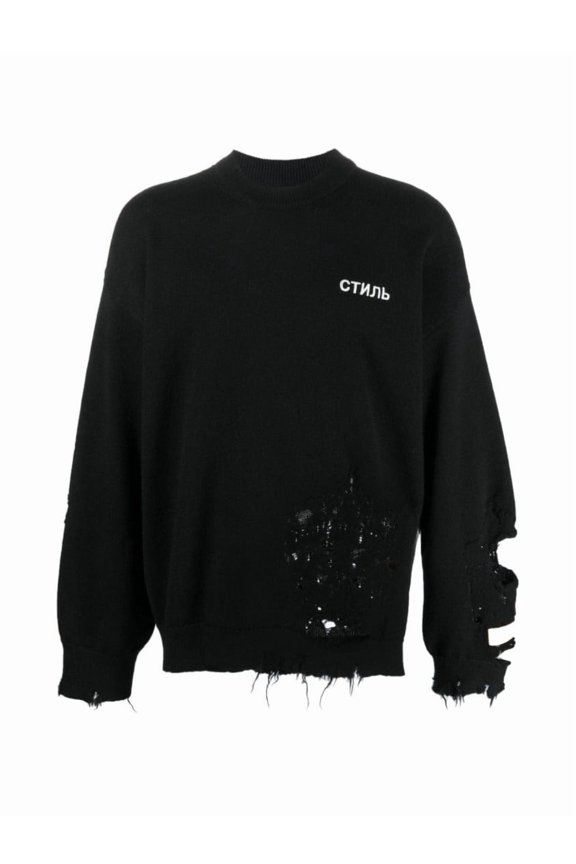 Ctnmb Logo Shredded Knit Sweater (Men's)