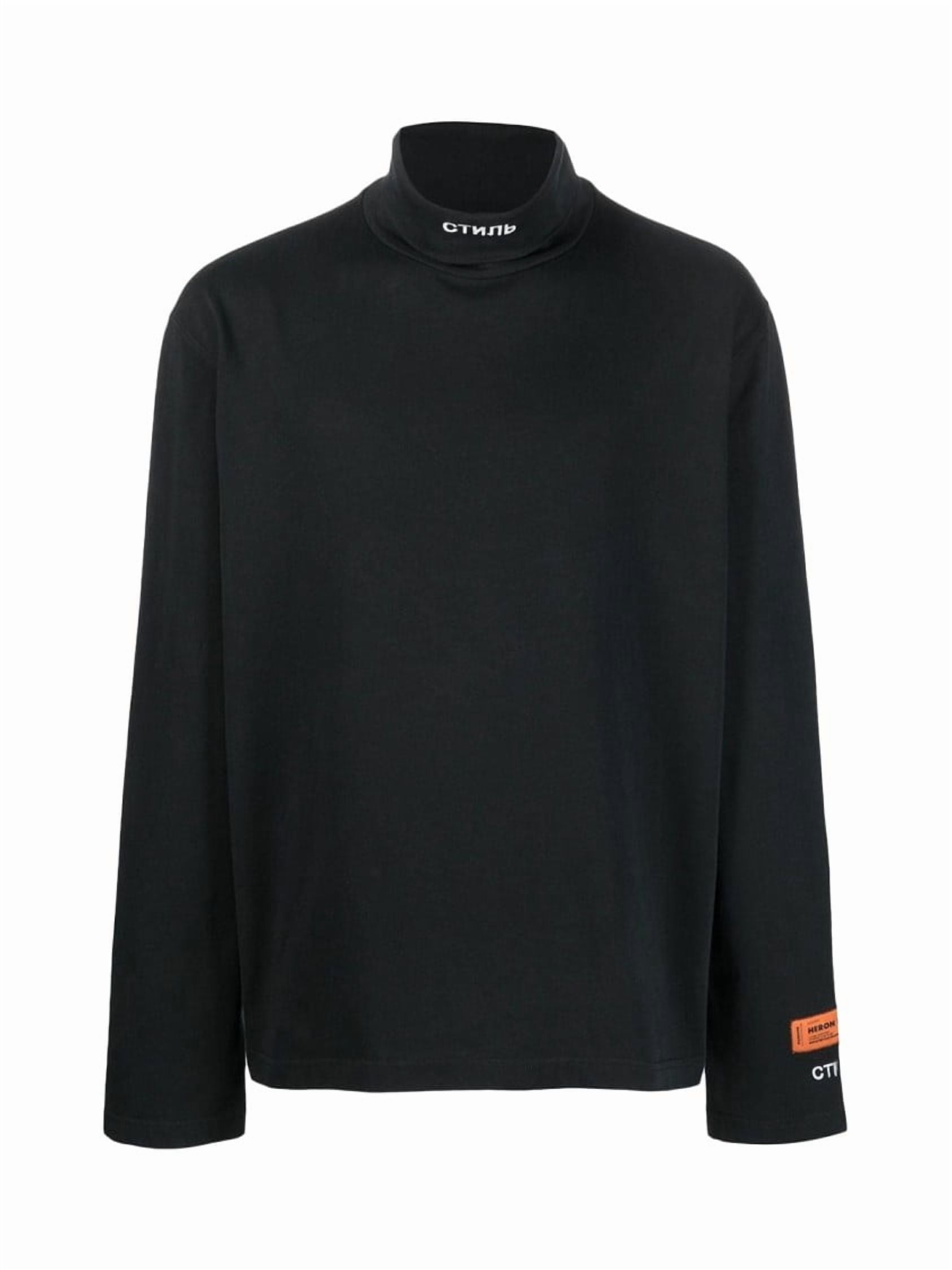 Heron Preston　NF CTNMB LS ROLLNECK / BLK Heron Preston Nf Ctnmb Logo Rollneck T-Shirt (Men's