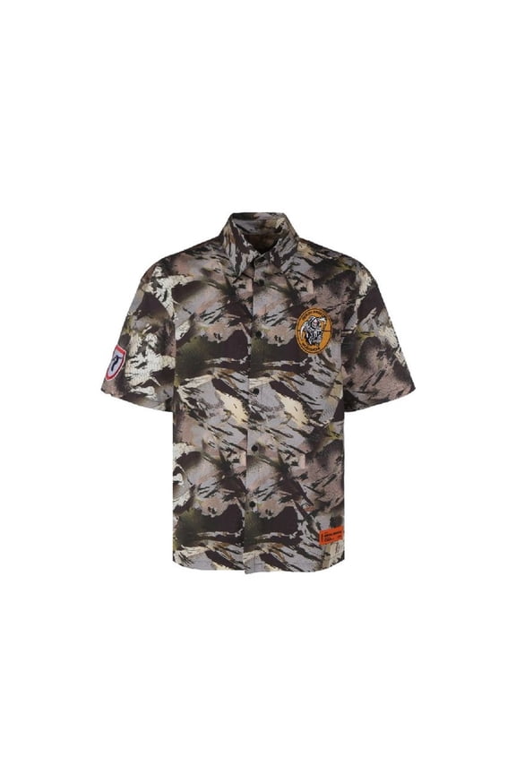 Stylish Camouflage Popline Shirt (Men's)