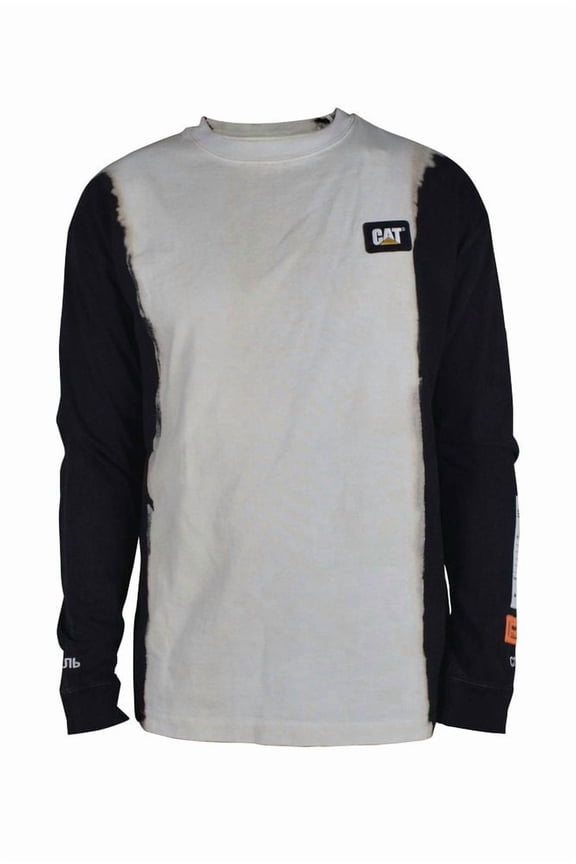 Two-Tone Long Sleeve T-Shirt With Embroidered Logos (Men's)