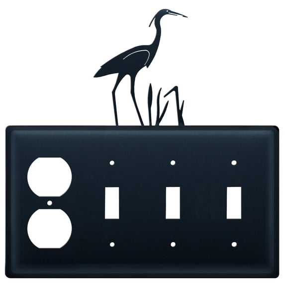 Heron Single Outlet CUSTOM Product Triple Switch Cover