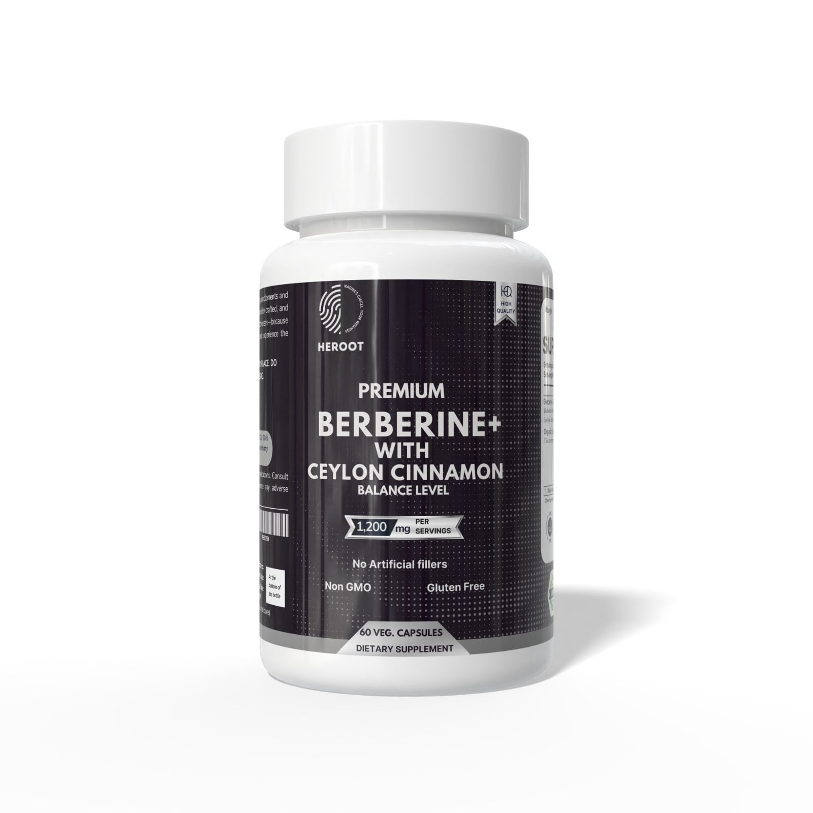 Decent Nature Organic Berberine with Ceylon Cinnamon 2175mg, 90