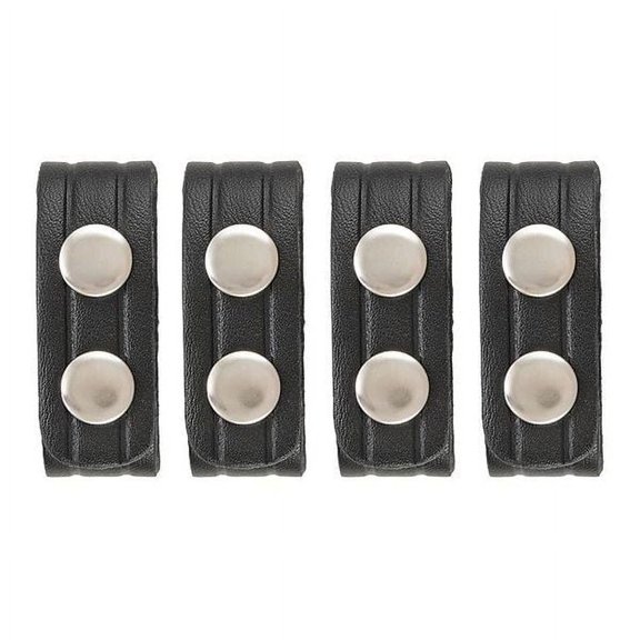 Hero’s Pride Airtek Belt Keepers – 4-Pack, 15/16", Plain Finish, Nickel Snap