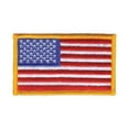 thumbnail image 1 of Heros Pride Embroidered Patch,U.S. Flag,Dark Gold 0003HP, 1 of 1