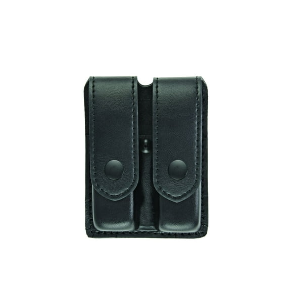 Hero’s Pride AirTek Double Mag Case – Medium, Plain Finish, Black Snap