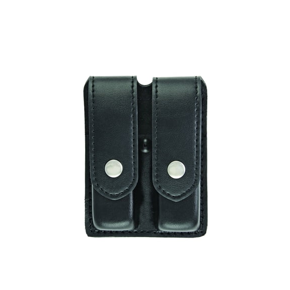 Hero’s Pride AirTek Double Mag Case – Medium, Plain Finish, Nickel Snap