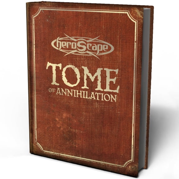 Heroscape: Tome Of Annihilation - Hardcover RPG Book, Lore Collection, Chronicles The Complete Saga Of The Age Of Annihilation, Biographies-Scenarios