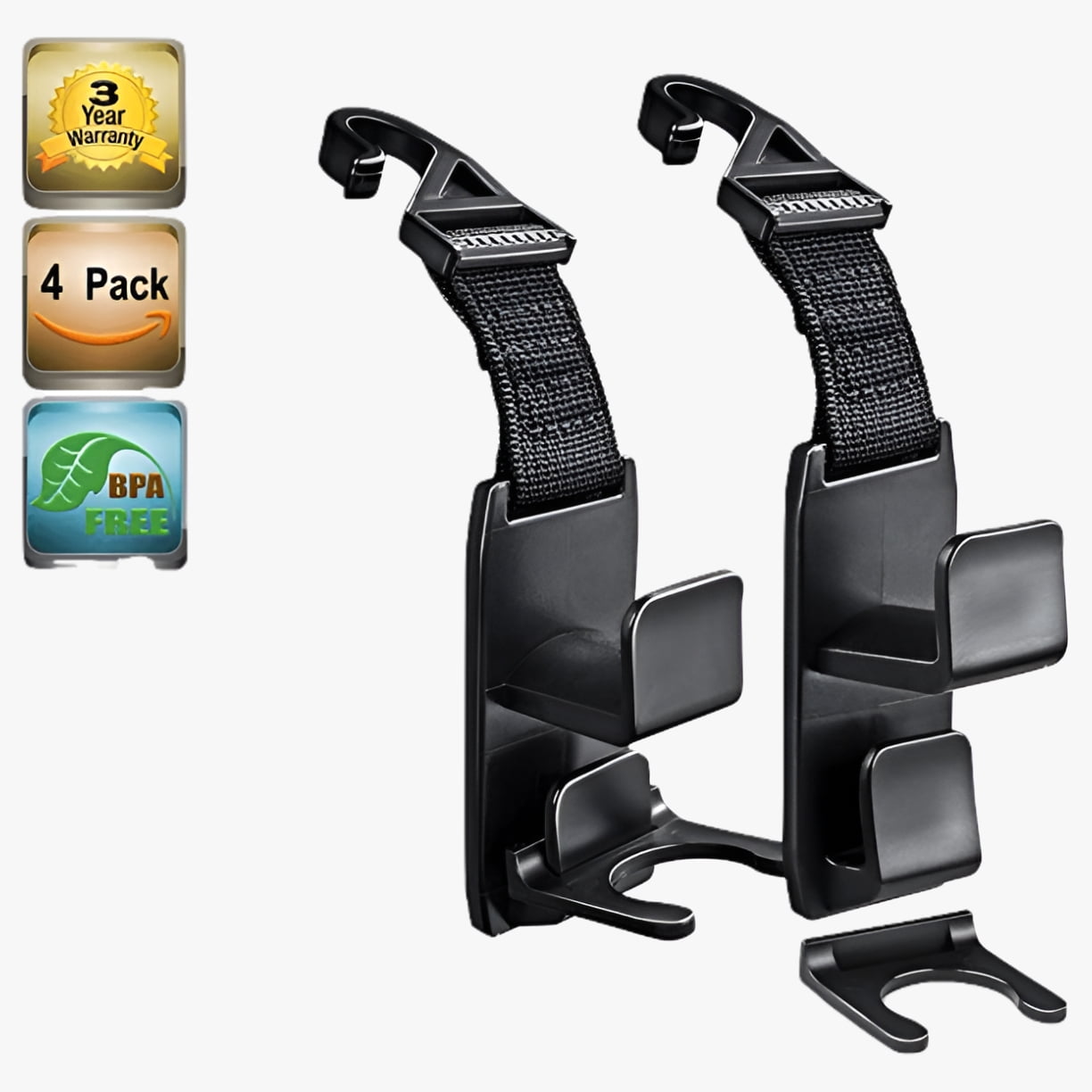 Headrest hooks for car best sale