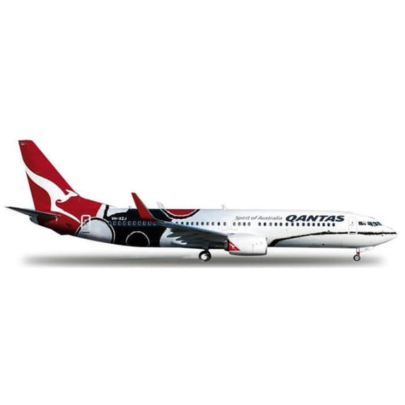 Herpa 200 Scale COMMERCIAL-PRIVATE HE556491 Herpa Qantas 737-800 1-500 Mendoowoorrji