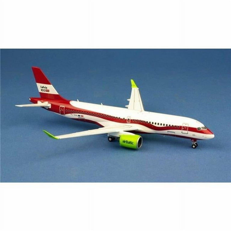 Herpa HE559690 AirBaltic Airbus A220-300 1-200 Latvia 100 Model