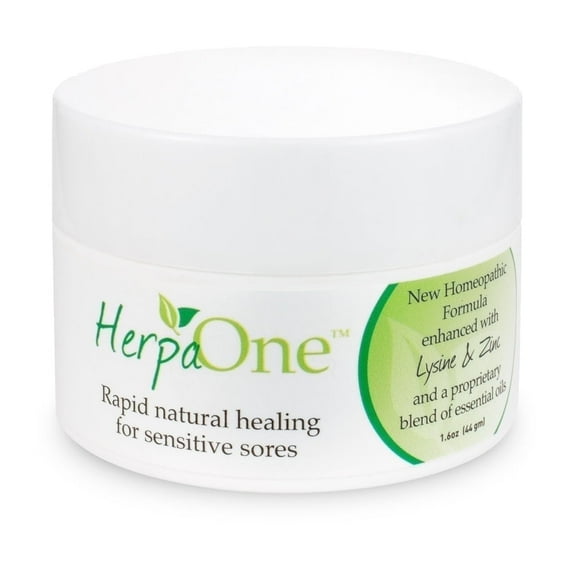 HerpaOne Cream with Natural Ingredients for Gentle Relief of Skin Eruptions and Blisters for the Genital Area – 44gm Jar