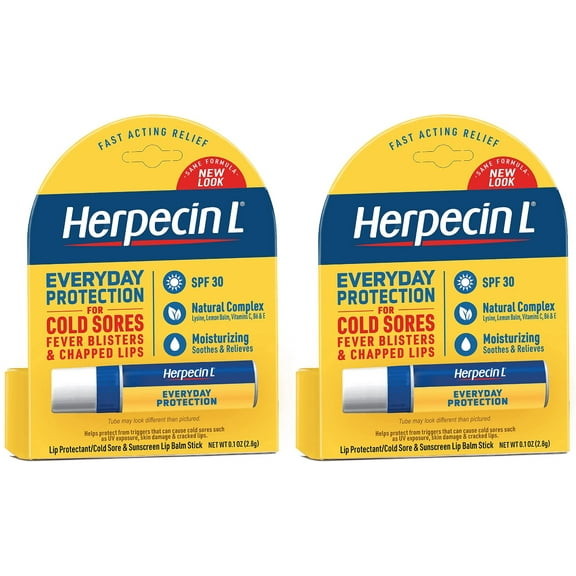 Herpecin L Lip Balm Stick, SPF 30, 0.1 oz (2 Pack) (Bundle)