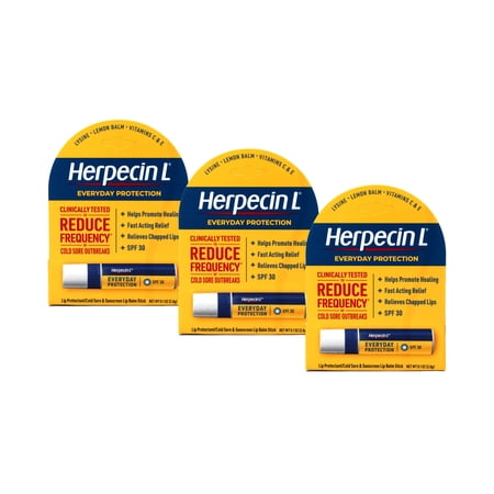 Herpecin L Lip Protectant SPF 30 0.10 oz (Pack of 3)