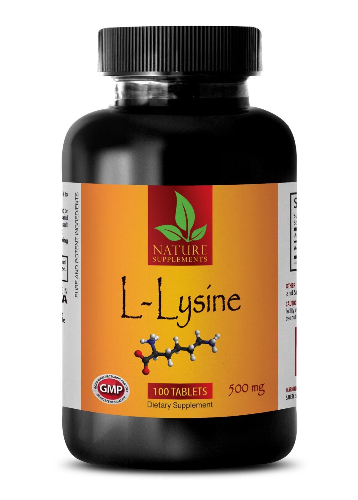 Herpes treatment LLYSINE 500mg amino acid pills 100 Tablets