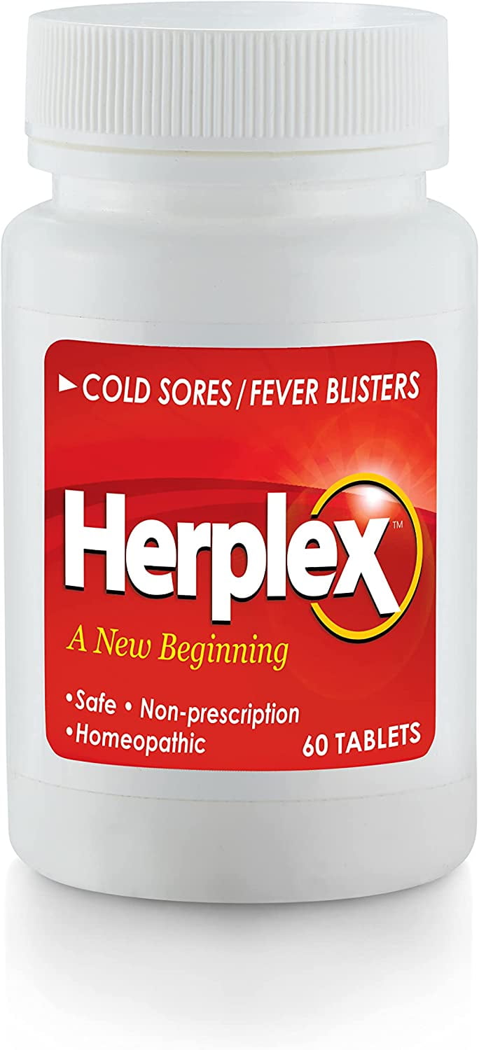 Fastest Over The Counter Cold Sore Treatment Herplex Premium Cold Sore Treatment Pills | Quick Symptom Easing | Over