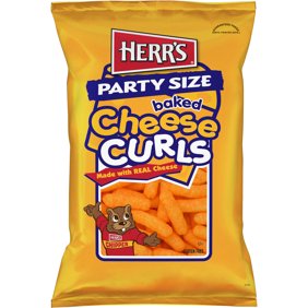 Herr's Baked Cheese Curls Party Size, 13 1/2 oz