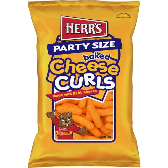 Herr's Baked Cheese Curls Party Size, 13 1/2 oz