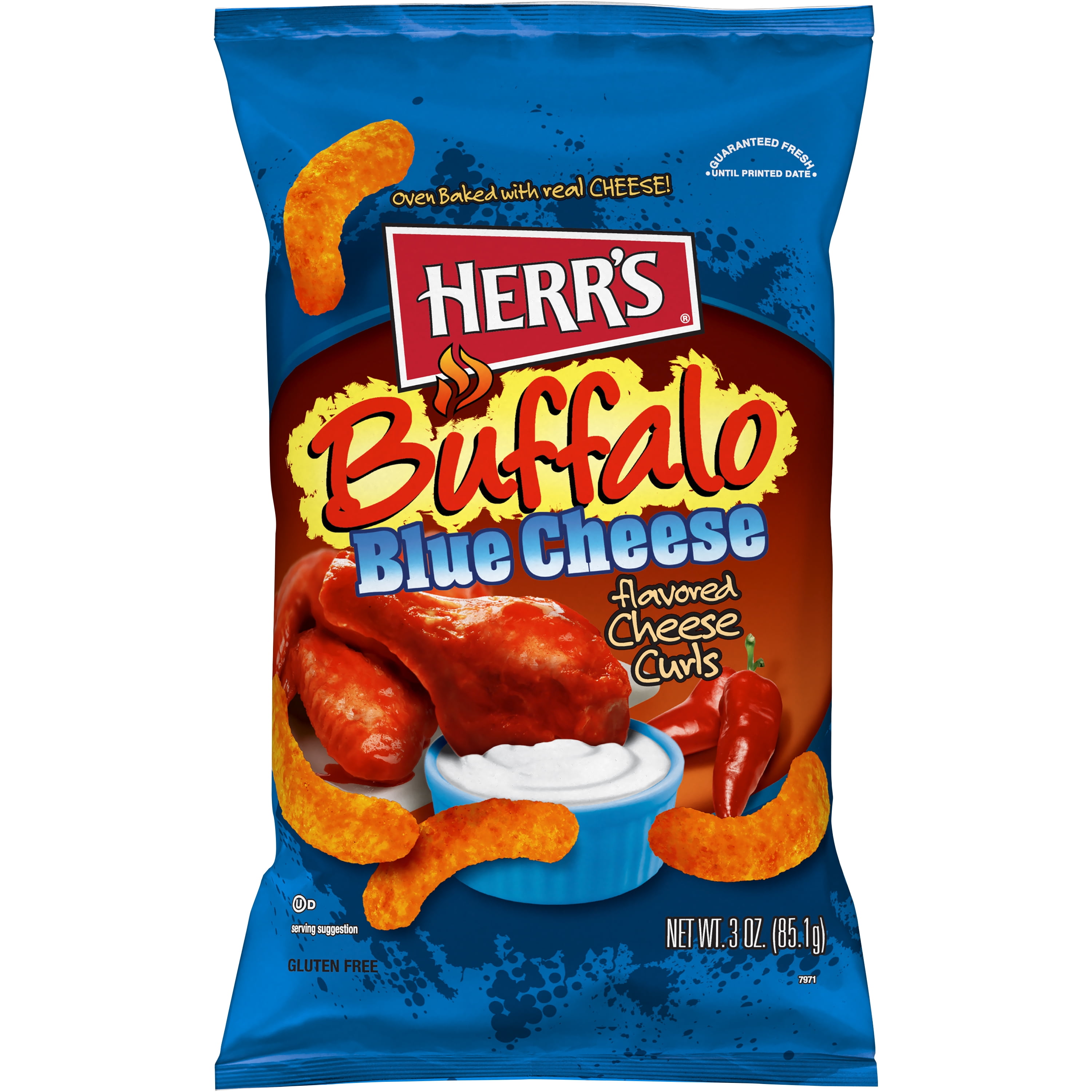 Herr's 3oz Buf. Blue Cheese Curls