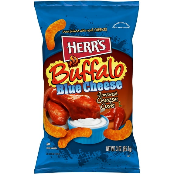 Herr's 3oz Buf. Blue Cheese Curls