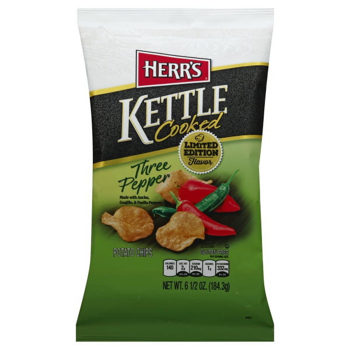 Herr's 6.5oz Three Pepper Kettle Chip