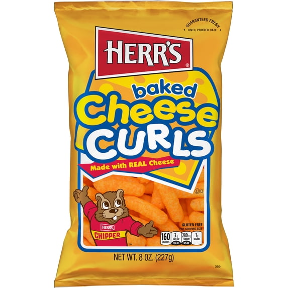 Herr's Baked Cheese Curls, 8 oz