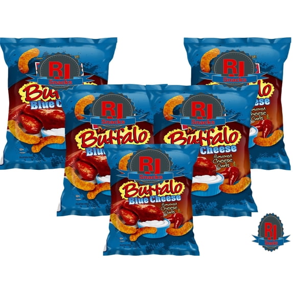 Herr`s Buffalo Blue Cheese Curls 1 oz Pack of 24 (Curated by RJ Snacks)
